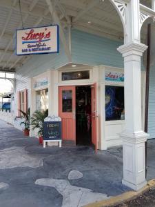 Lucy's Retired Surfers Bar and Grill - last place we ate before we evacuated, first place we ate when we came back