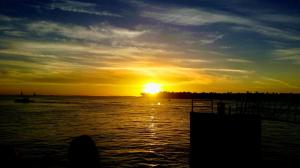 Sunset over Sunset Key from Mallory Square